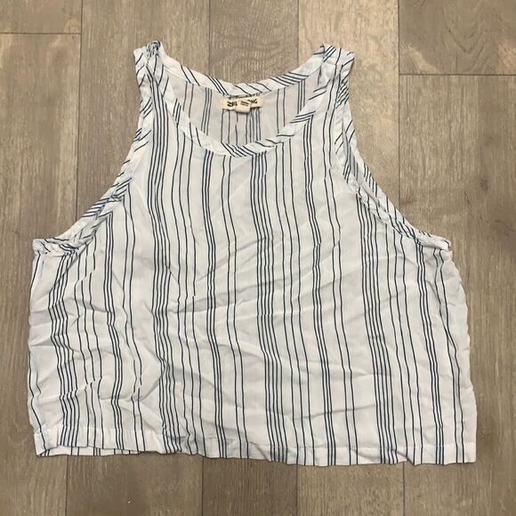 ‎Womens Billabong Striped Crop Tanktop - Picture 1 of 6